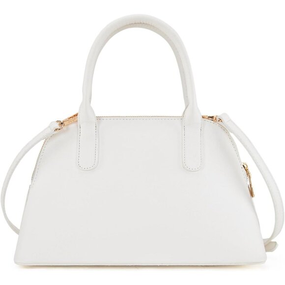 ⚡ Women's White Shoulder Strap Belted Top Handle Designer Crossbody Satchel Bag - Picture 5 of 7